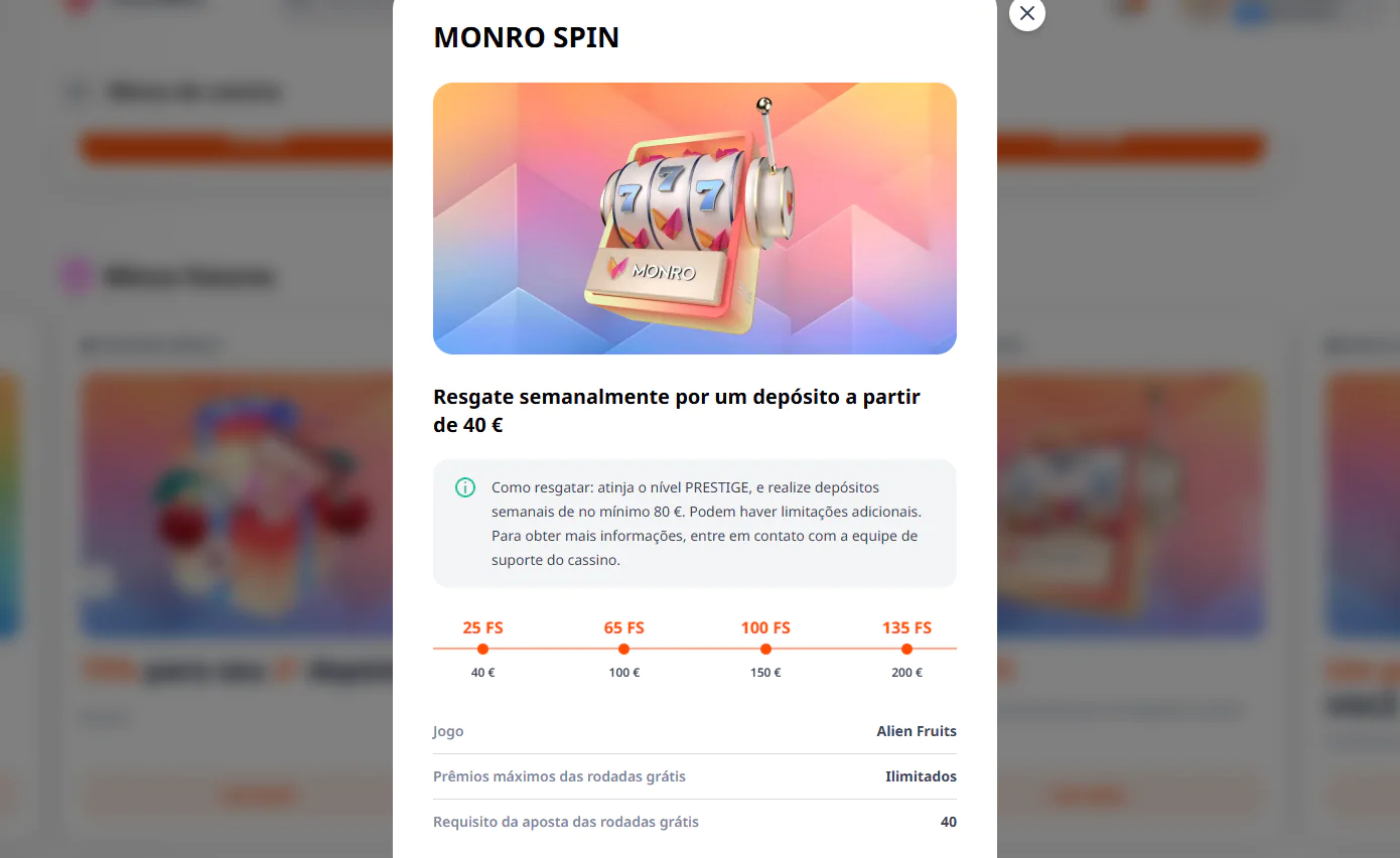 Monro Casino - bonus Monro Casino bonus